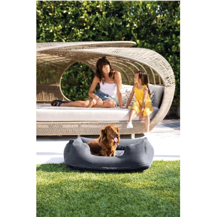 Лежанка надувная для животных 79х58х22см, ручной насос, Intex 48701
