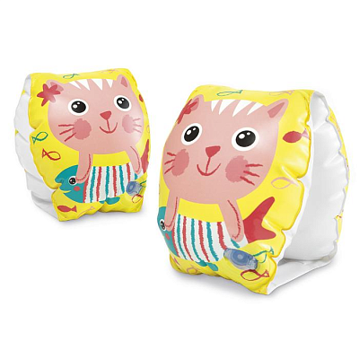 Нарукавники 20х15см "Котенок" 3-6 лет, Intex 56665EU