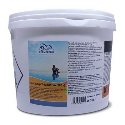 Кемохлор Т-Таблетки 200г 10кг, Chemoform 0505010
