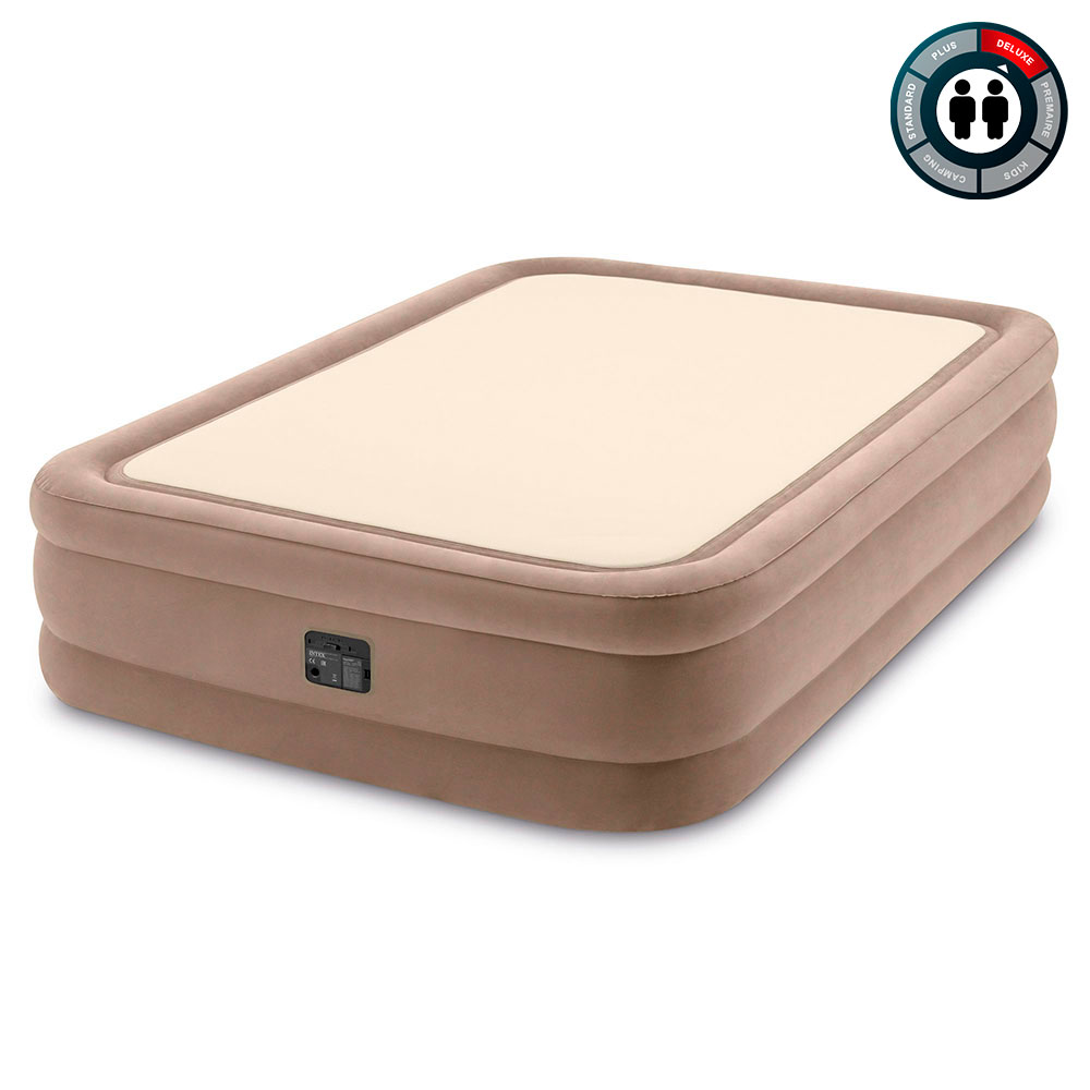 Надувная кровать 152х203х51см "ThermaLux" встр.нас. 220В, до 272кг, Intex 64478