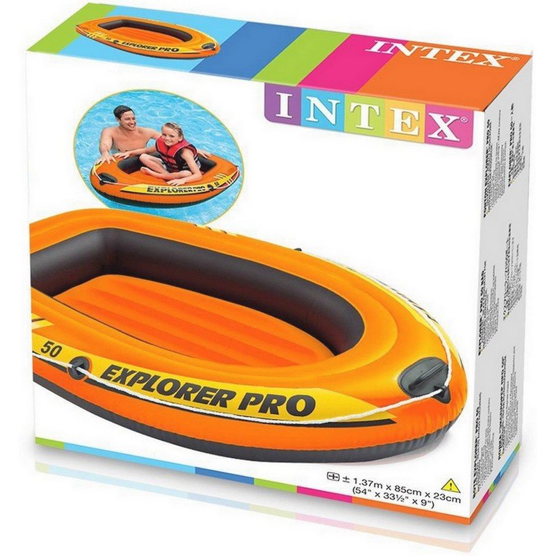 Надувная лодка "Explorer Pro 50" 137х85х23см, до 40кг, Intex 58354
