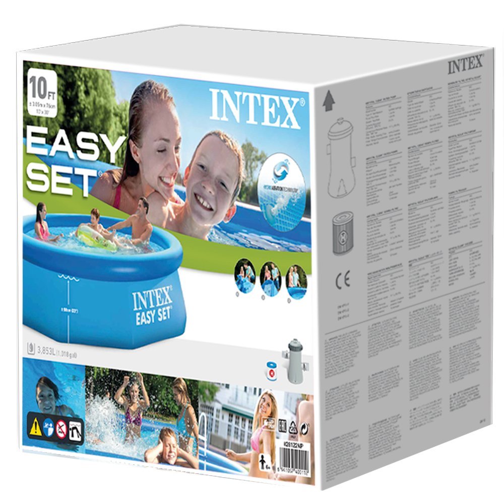 Бассейн Easy Set 305х76см, 3853л, фил.-насос 1250л/ч, Intex 28122