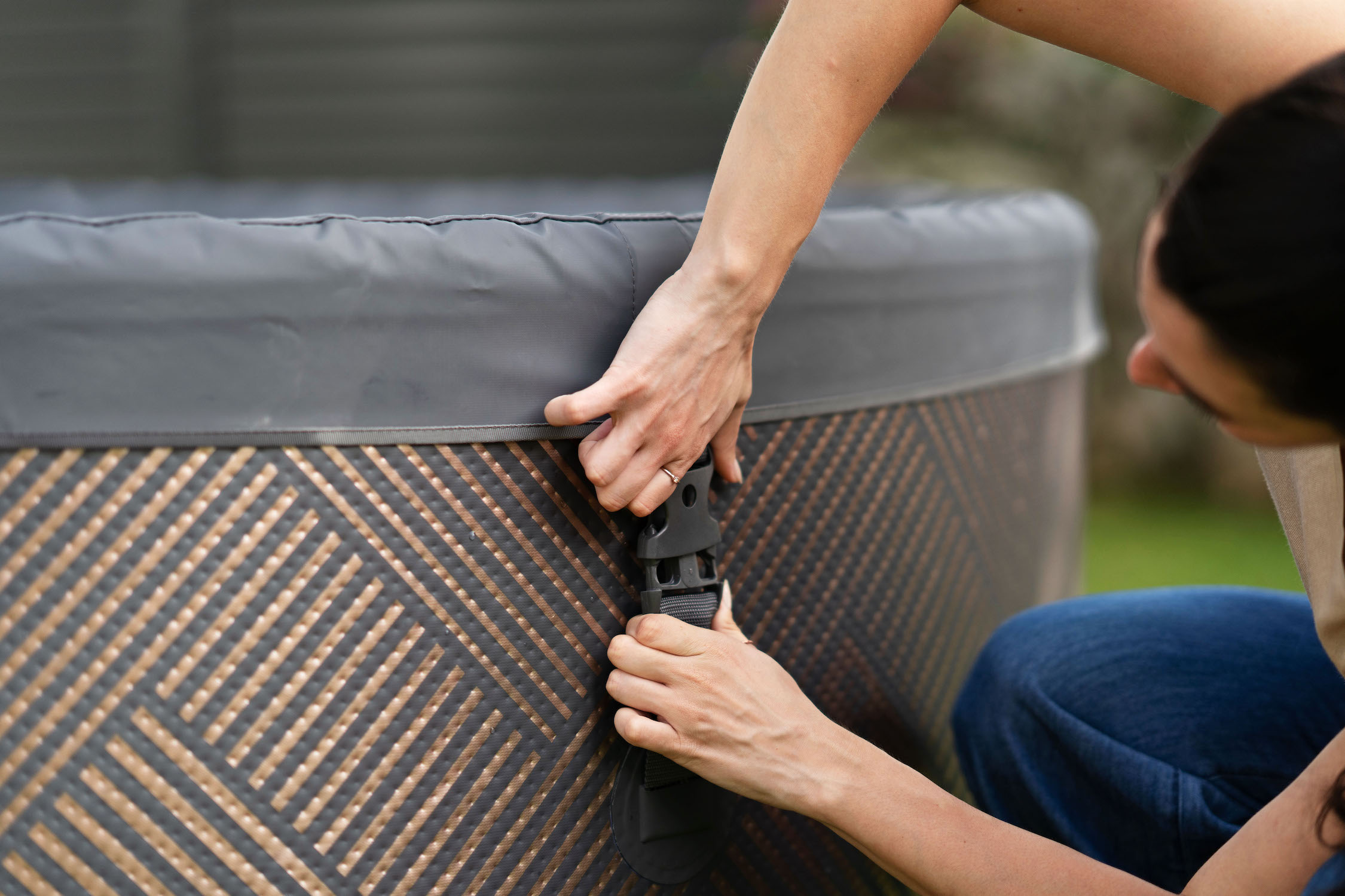 СПА-бассейн 173х65см "Mono" 930л, круглый, аэромассаж, MSpa F-MO062WE