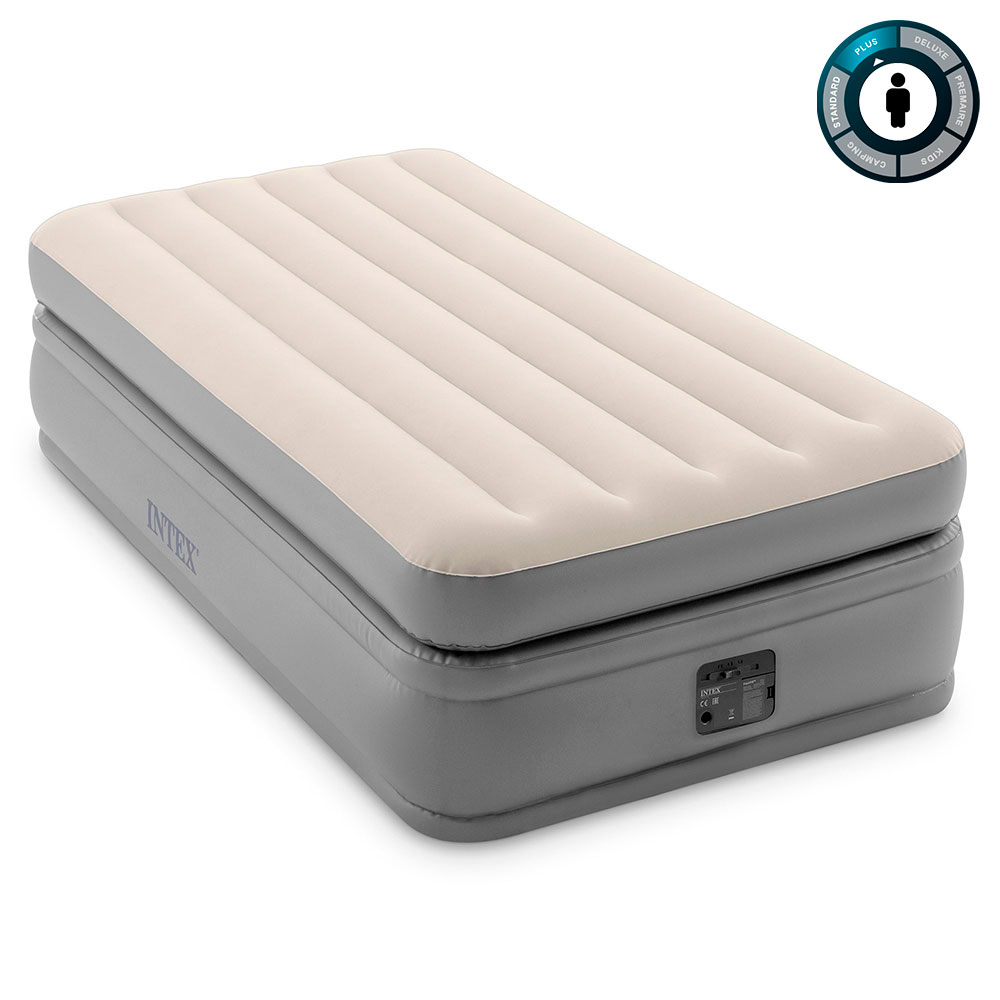 Надувная кровать 99х191х51см "Prime Comfort" встр.нас. 220В, до 136кг, Intex 64162