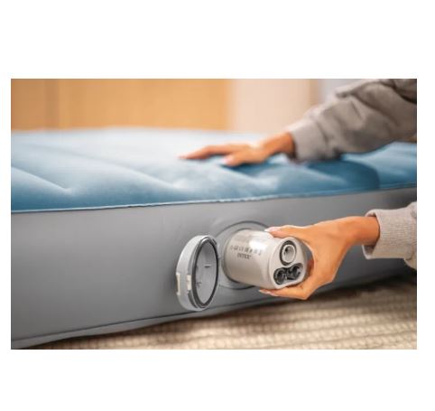 Надувной матрас 99х191х25см "Prestige" встр. насос аккумуляторный, до 136кг, Intex 64187