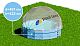 Круглый купольный тент Pool Tent на бассейн диаметром 457см, серый, Pool Tent PT457-G