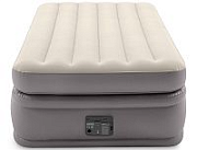 Intex У64162 УЦЕНКА Надувная кровать 99х191х51см "Prime Comfort" встр.нас. 220В, до 136кг