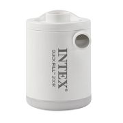 Intex 66647 Насос электрический 3.7В на аккумуляторах, с зарядкой от USB, светильник, 2 насадки в комплекте