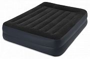 Intex У64124 УЦЕНКА Надувная кровать 152х203х42см с подголовником, встр.нас. 220В, до 272кг