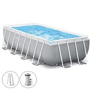 Intex 26790 Каркасный бассейн Prism Frame 400х200х122см, 8418л, фил.-насос 2006л\ч, лестница