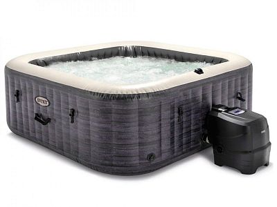 СПА-бассейн 196х71см "Greystone Deluxe" 1098л, квадратный, аэромассаж, Intex 28452