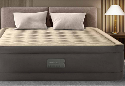 Надувная кровать 152х203х51см "Truaire Home" встр.нас. 220В, до 272кг, Intex 64010