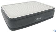 Intex У64414 УЦЕНКА Надувная кровать Comfort-Plush 152х203х46см, встроенный насос 220V