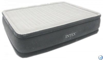 УЦЕНКА Надувная кровать Comfort-Plush 152х203х46см, встроенный насос 220V, Intex У64414