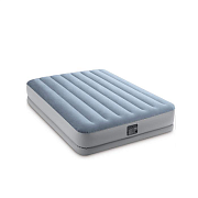 Intex 64168 Надувная кровать 152х203х36см "Raised Comfort", встр.нас. 220В, до 272кг