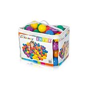 Intex 49600 Пластиковые мячи 8см, 100шт для игровых центров, от 2 лет