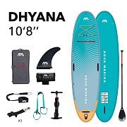 Aqua Marina BT-23DHP SUP-доска для йоги "Dhyana Summer Vacation" 325х87х15см, насос, весло с держ., лиш, киль, ремнабор,