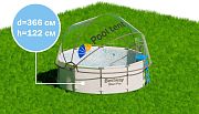 Pool Tent PT366-G Круглый купольный тент Pool Tent на бассейн диаметром 366см, серый