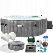 Intex 28442 СПА-бассейн 165/216х71см "Greywood Deluxe" 1098л, круглый, аэромассаж