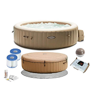 Intex 28428 СПА-бассейн 165/216х71см "Bubble Massage" 1098л., круглый, аэромассаж