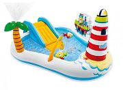 Intex У57162 УЦЕНКА Игровой центр 218х188х99см "Веселая рыбалка" с разбрыз., гор. и игр., 182л, до 81кг, от 2 лет