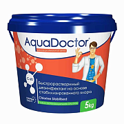 AquaDoctor AQ2508 ХЛОР, 5кг ведро, табл.20гр, быстрорастворимый, на основе 60% активного хлора (C60T-5)