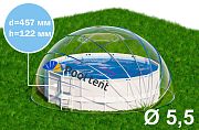 Pool Tent PT550 Круглый купольный тент павильон Pool Tent 5,5м для бассейнов и СПА