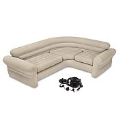 Intex 68575 Надувной диван 257х203х76см "Corner Sofa" угловой